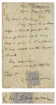 Charles Darwin Letter Signed From 1869, Written to His Land Agent
